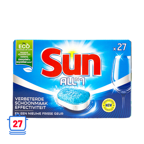 Imp sun vaatwastabletten all in 1 27 stuks