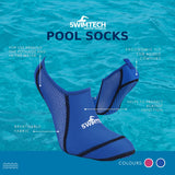Swimtech Swim Socks Junior Polyester Blue Størrelse 28 31