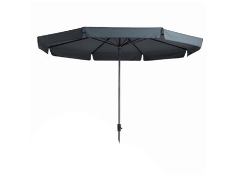 Madison parasol syros wind-up 350 8 grå med valance