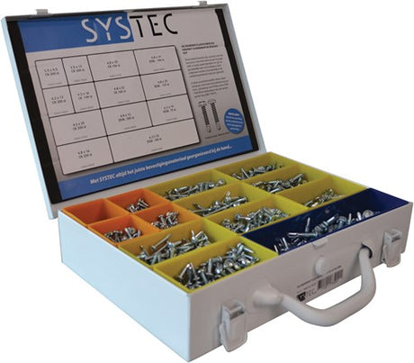 Systec assortimentskoffer plaatschroeven zelfborend vz ck 6k - 8960.60.30220