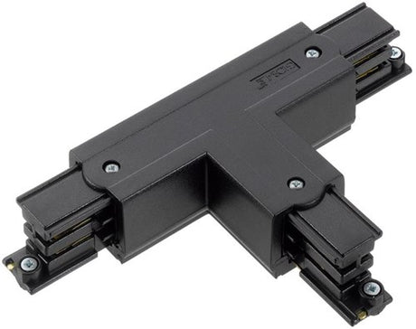 T-stykke højre fast 90° for. skinne 3-faset sort - 5050065