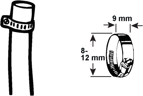 Cornat spændingsring 8-12 mm (1 4) 4 stk rustfrit stål - t3083000
