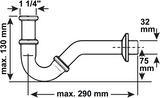 Cornat bidet sifon messing ch 1 1 4 215 - t317503