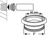 Cornat gumminippel med gevind 2'' x 40mm - t3185014