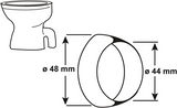 Cornat udendørs tilslutning toilet 44mm 48mm - t360299