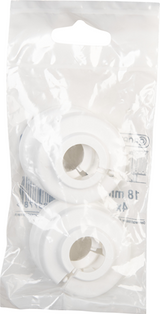 Cornat klemme roset plast 18mm (4stk) - t384008