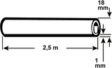 Cornat kobberrør bart 18mm 2m50 - t550112