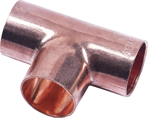 Cornat cu-lodde tee 15 mm (10 stk) - t563015