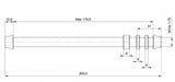 Garmin tacx® t1708 træner-aksel m12x1,75 til e-thru