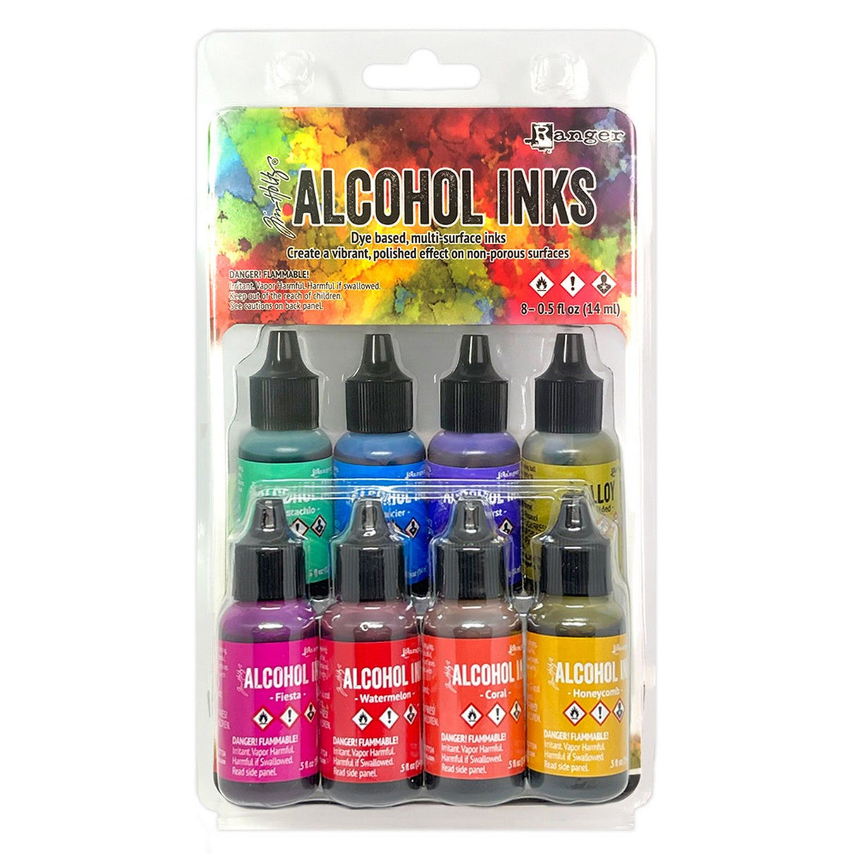 Ranger ink ranger • tim holtz alkohol blæk spectrum retro 14ml x 8stk