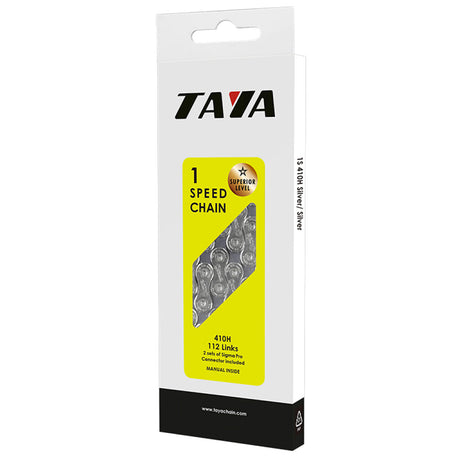 Taya kæde 410h 1 2x1 8, sort