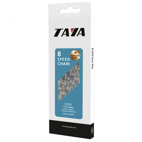 Buzaglo taya kæde octo 1 2x3 32x116, 7-8 gear, sølv
