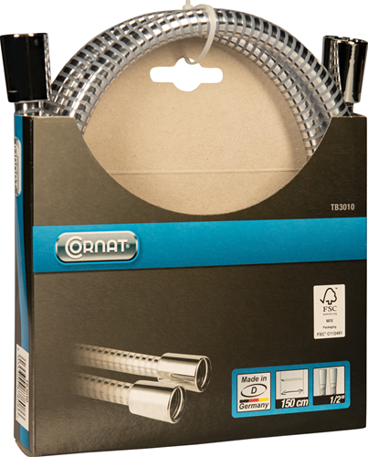 Cornat bruseslange 1m50 plast ch - TB3010
