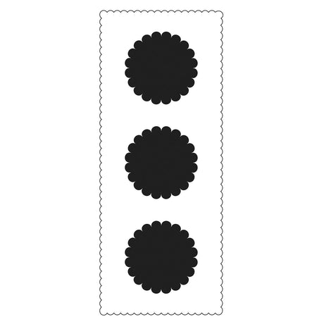 Håndværkerens værksted • slanke stencil-skallede cirkler
