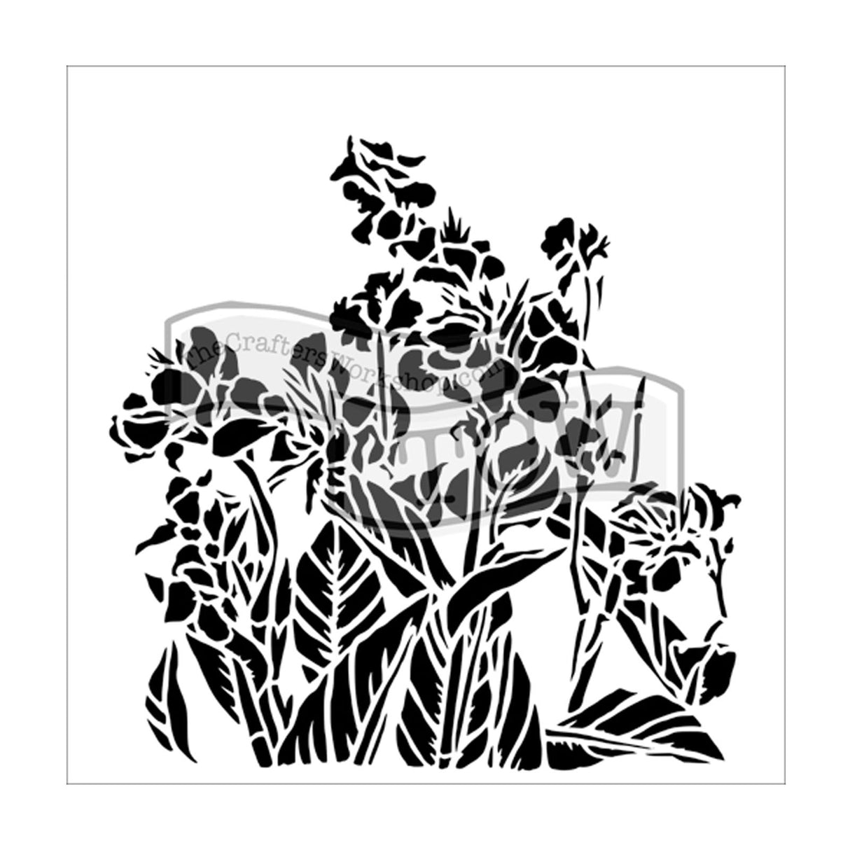 Håndværkerens værksted • skabelon 30x30cm cannaliljer
