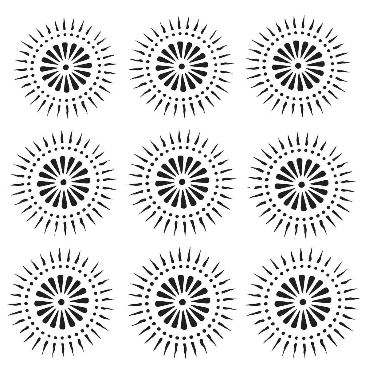 Håndværkerens værksted • skabelonbladsprængning 30,5x30,5cm