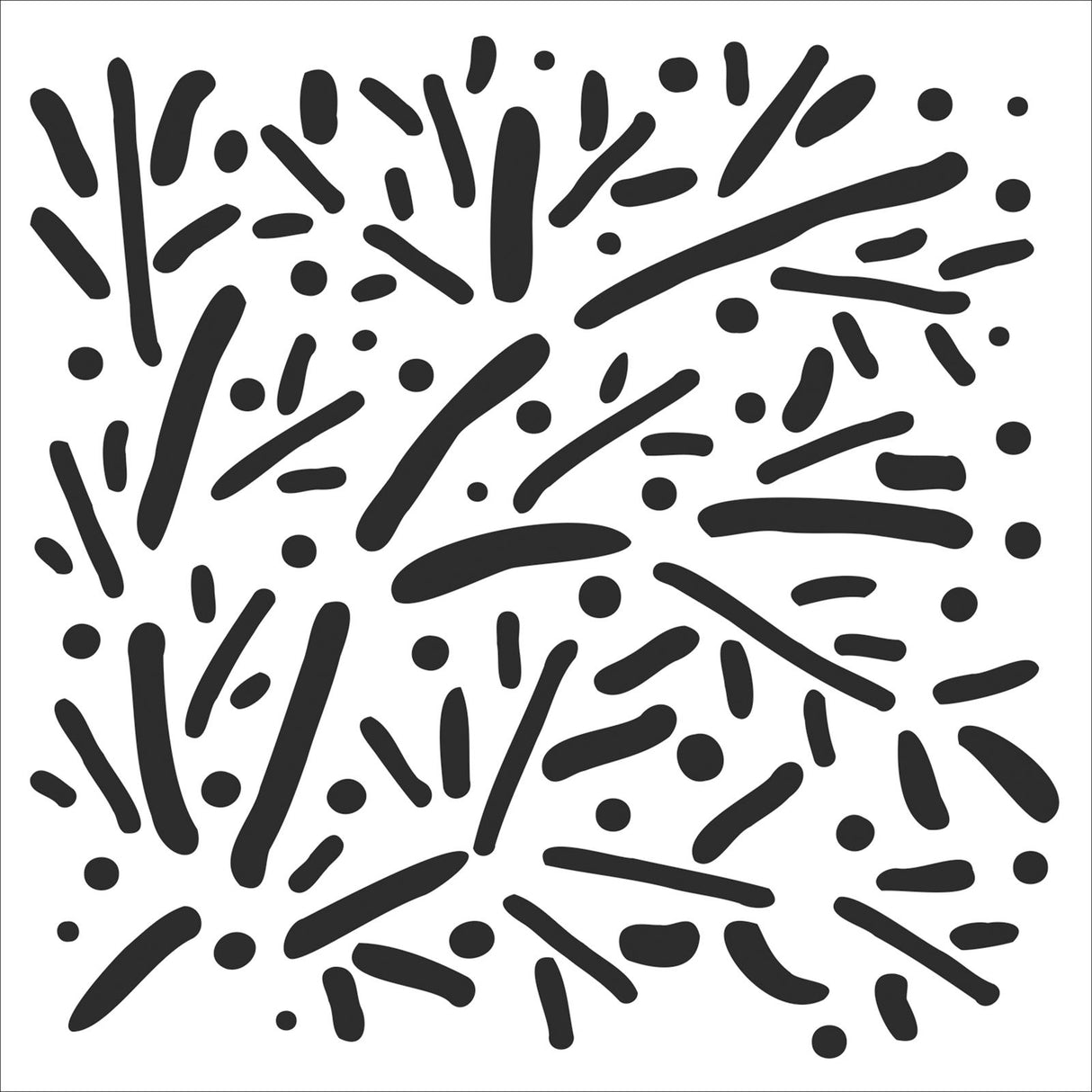Håndværkerens værksted • skabelon 30,5x30,5cm spredte grene