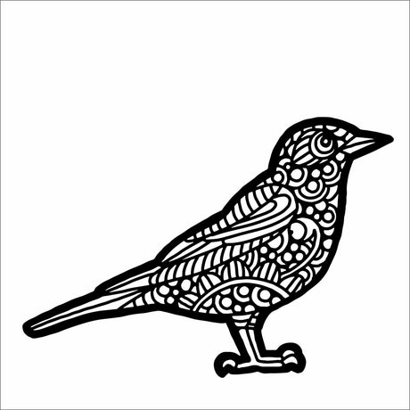 Håndværkerens værksted • stencil american robin 15,2x15,2cm