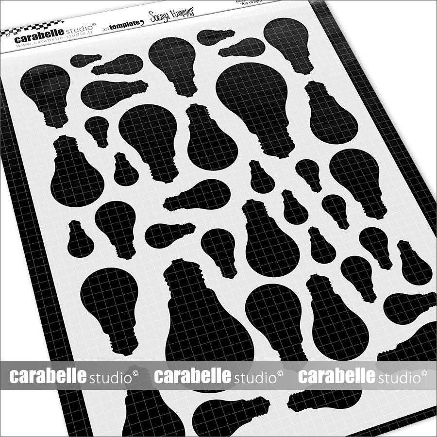 Carabelle studio • stencil a4 lysstråle fra soraya hamming