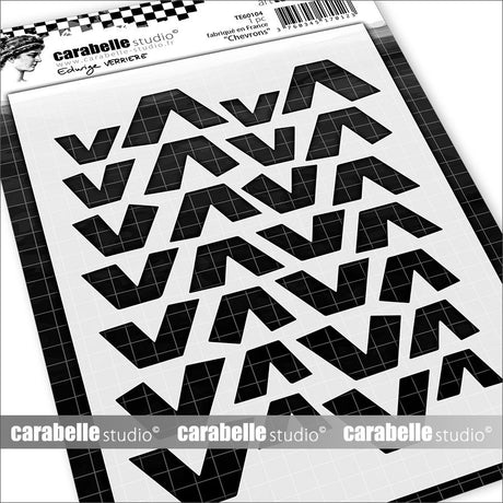 Carabelle studio • stencil a6 chevrons af edwige verrière