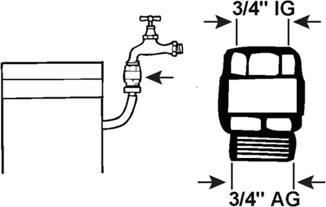 Cornat beluftningsventil slangetilslutning 3 4 - tec306302