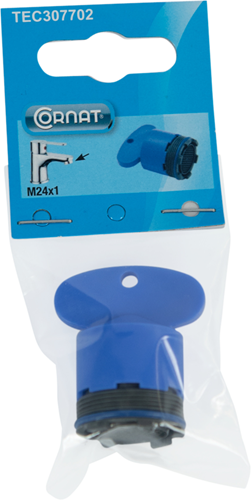 Cornat belufter med nøgle m24 PVC - tec307702