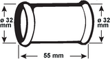 Cornat dobbeltærmet sifon 32mm lm - tec318206