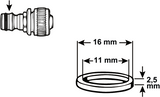 Cornat tætning o-ring gardena 11mm (2stk) - tec380007