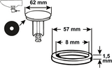 Cornat pakningsgummi d62mm til tec317411 - tec380245