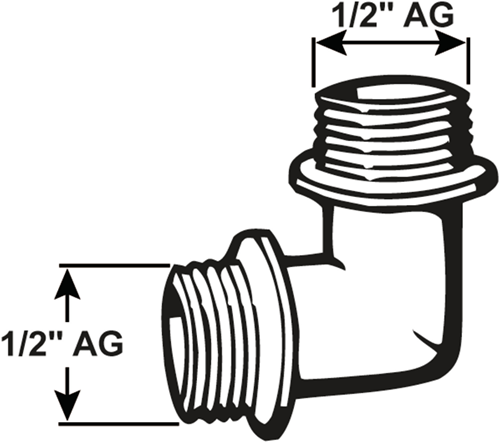 Cornat messing lm knæ mm 1 2 - tec386151