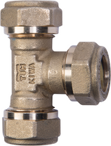 Cornat kompressionskobling ms tee 22x22x22mm - tec583680