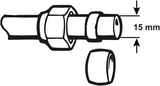 Cornat kompressionskobling ms ring 15mm (2stk) - tec589060