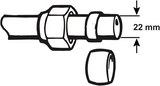 Cornat kompressionskobling ms ring 22mm (2stk) - tec589080