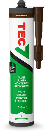 Tec7 patron universal sæt 310ml brun - 535406000