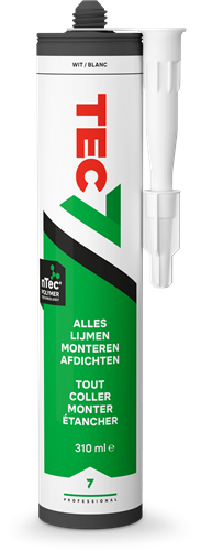 Tec7 patron universal klæbende fugemasse 310ml hvid - 535206000