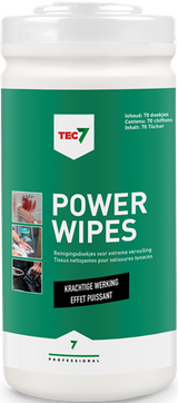 Tec7 powerwipes rengøringsservietter 70 servietter - 467030000