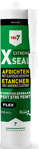 Tec7 x-seal sort, patron, 310 ml | forsegl alt og overalt - 528013000