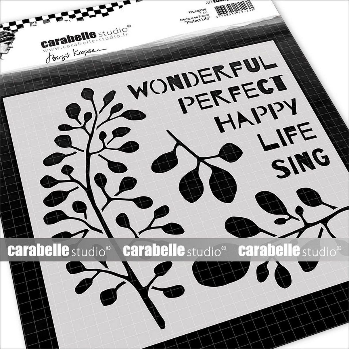 Carabelle studio • stencil perfect life af birgit koopsen