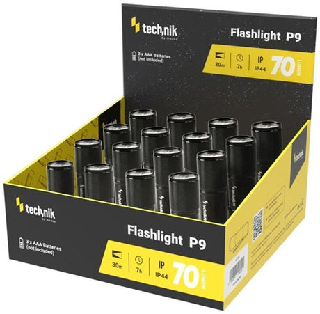 Technik LED lommelygte aluminium 3xaaa 70 lumen - 5720130