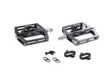 Tecora e pedaler ATB Combi SPD flad udskiftelige pedalstifter sort