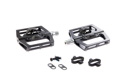 Tecora e pedaler ATB Combi SPD flad udskiftelige pedalstifter sort