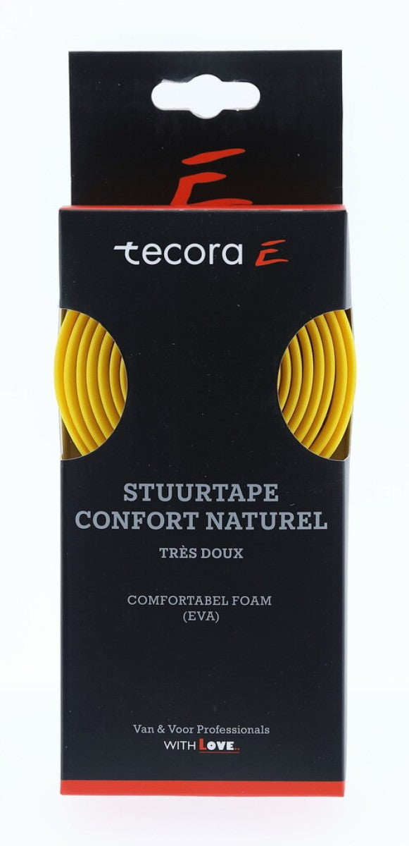 Buzaglo tecora e styrtape confort naturel, ø2,5x30 mm, 1,8m, gul