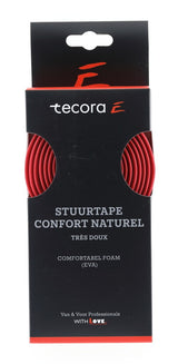 Buzaglo tecora e styrtape confort naturel, ø2,5x30 mm, 1,8m, rød