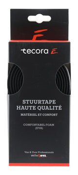 Tecora e styrtape haute qualité luxe, ø2,5x30mm, 2m, sort