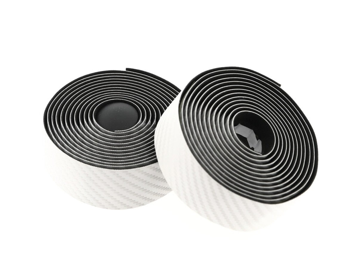 Buzaglo tecora e styrtape magnifique carbon-look, ø2,5x30 mm, 2m, hvid