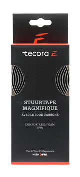 Buzaglo tecora e styrtape magnifique carbon-look, ø2,5x30 mm, 2m, hvid