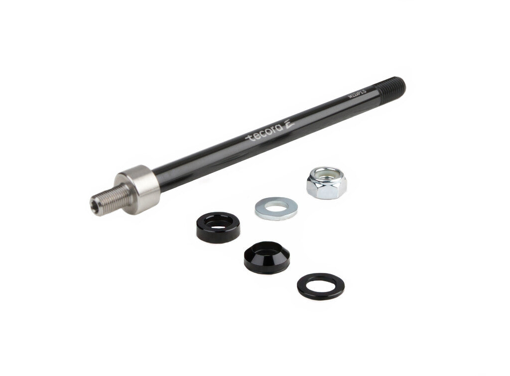 Tecora e thru axle trailer m12 p1.5 153-165mm aluminium sort