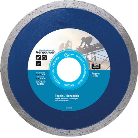 Vg diamantzaag 125 22.2mm tegels profi