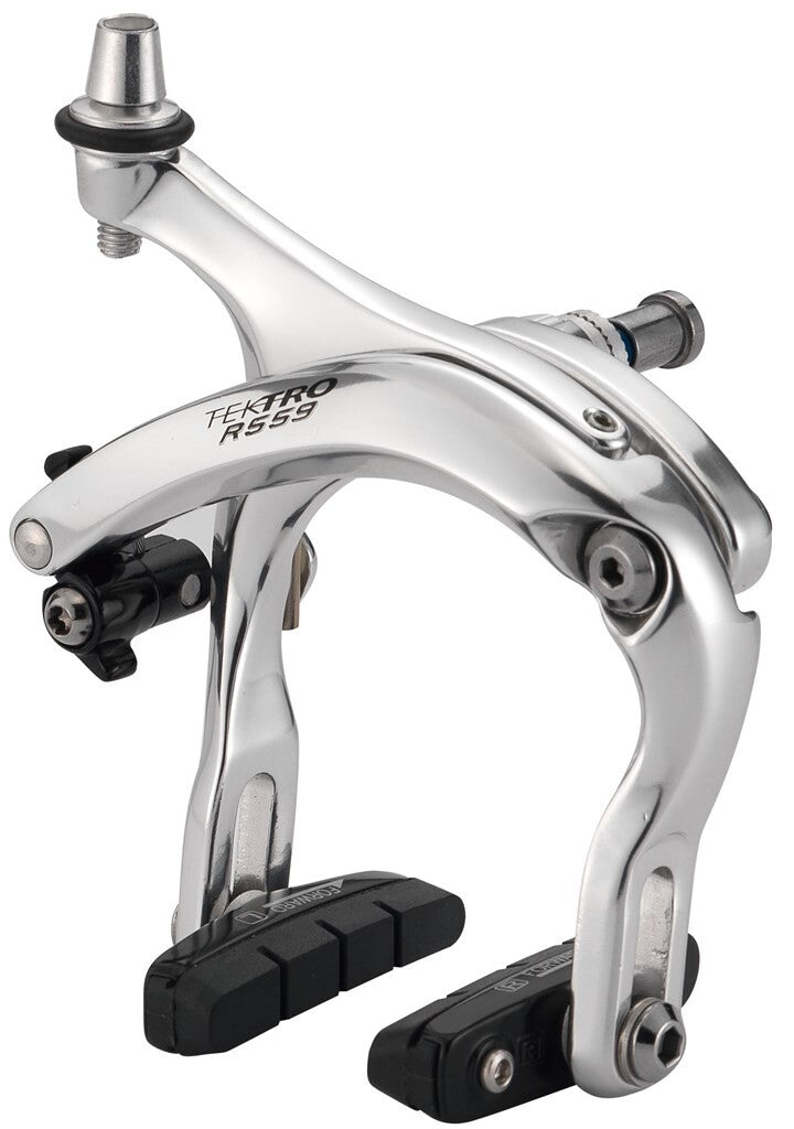 Tektro bremsesæt caliper r559 med bremseklods p477 bag sølv