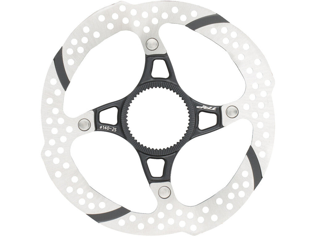 Tektro skivebremse rotor tr140-25 ø140mm, 2stk. centerlås, slv